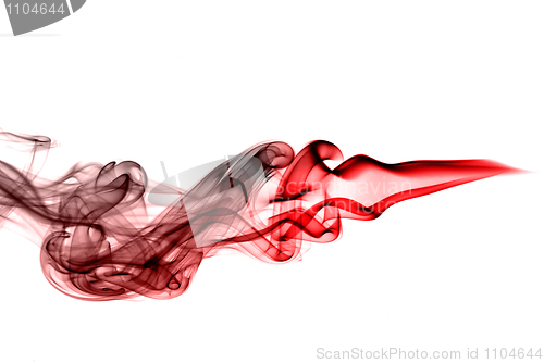 Image of Abstract red smoke waves