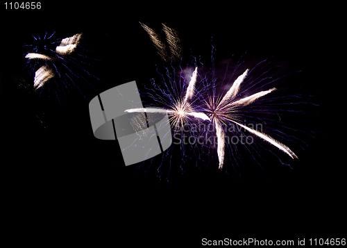 Image of Fireworks in the sky at night