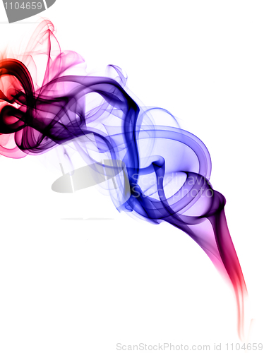 Image of Blue and red colored fume abstract 
