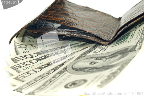 Image of American dollars in wallet