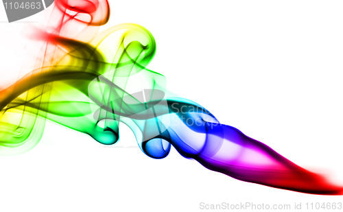 Image of Coloredl fume abstract