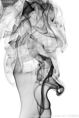 Image of Abstract fume pattern on white