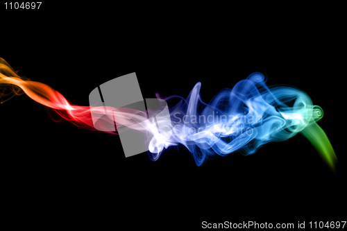 Image of Puff of colorful Abstract fume