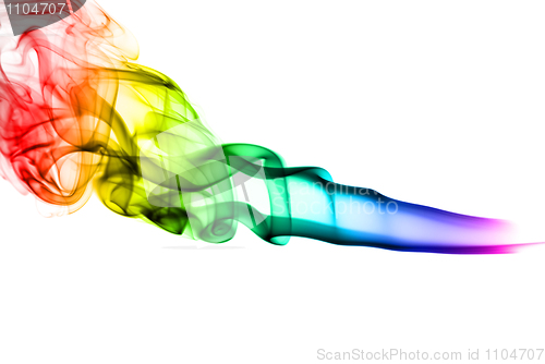 Image of Gradient colored fume abstract