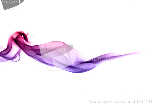 Image of Gradient colored smoke over white