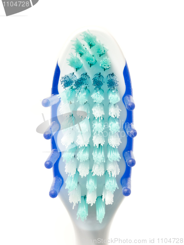 Image of Extreme closeup of toothbrush