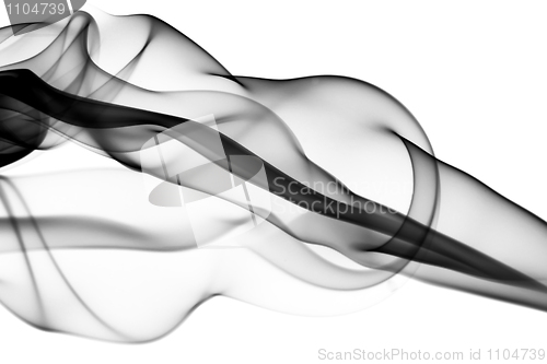 Image of Abstract puff of smoke on white