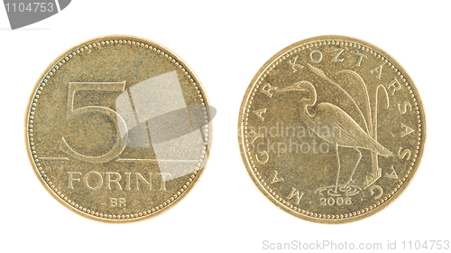 Image of 5 Forint - hungarian money