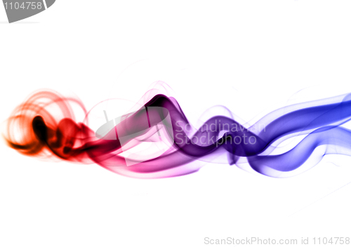 Image of Abstract Colorful smoke shapes
