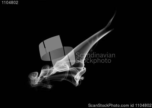 Image of Abstract white Fume curves on white
