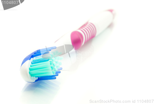 Image of Healthy lifestyle - modern toothbrush