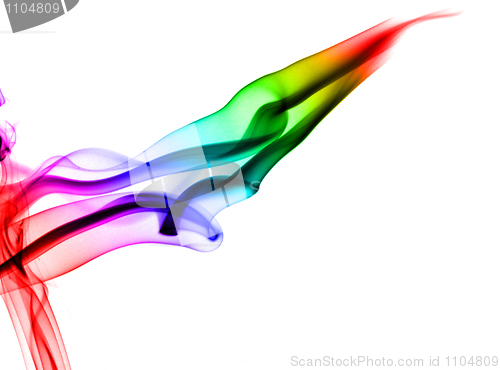 Image of Gradient colored Abstract fume shapes