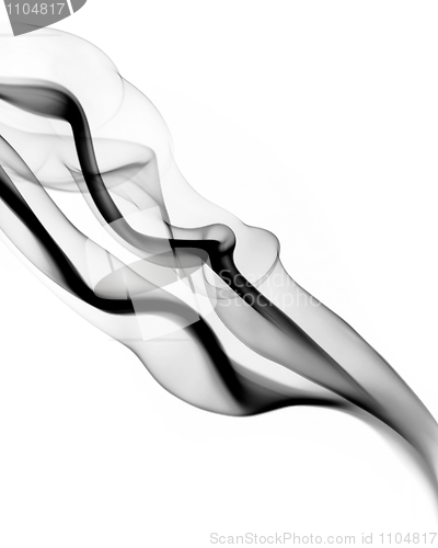 Image of Black abstract fume shape 