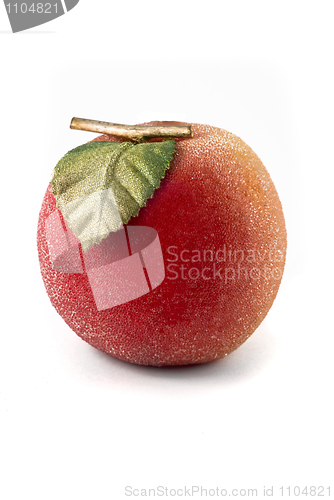 Image of Artificial peach isolated over white