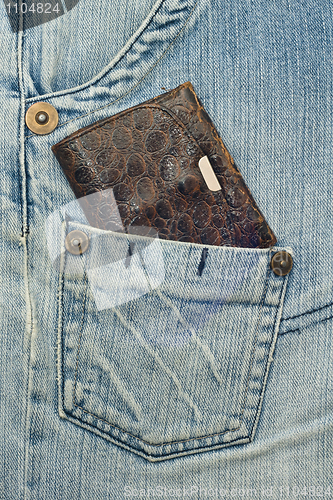 Image of Purse and jeans