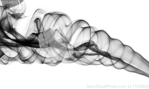 Image of Magic Abstract fume curves on white