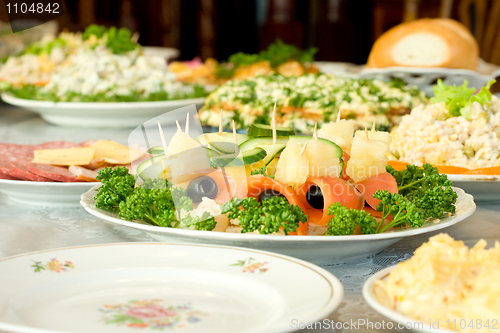 Image of Tasty food -  Banquet in the restaurant