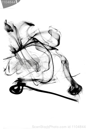 Image of Magic Abstract Smoke curves over white