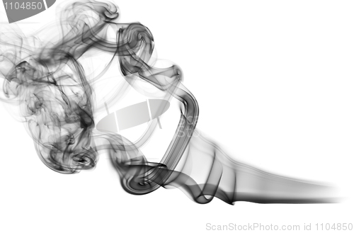 Image of Magic Abstract fume shapes on white
