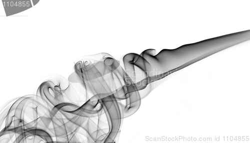 Image of Black Abstract smoke swirl
