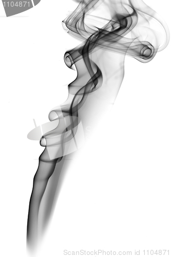 Image of Black Abstraction. Fume swirl