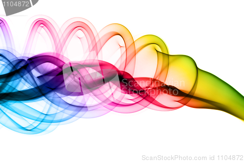 Image of Gradient colored Abstract puff of smoke