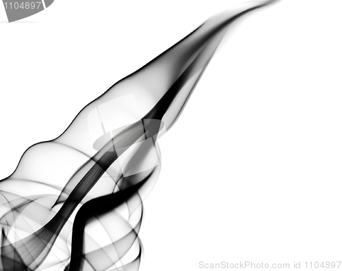 Image of Magic fume abstract shape over white 