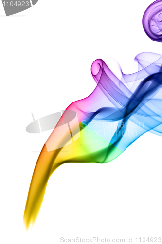 Image of Gradient colored puff of smoke abstract