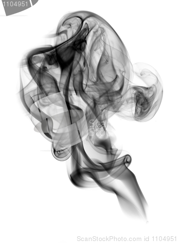 Image of Abstraction. Fume shape on white