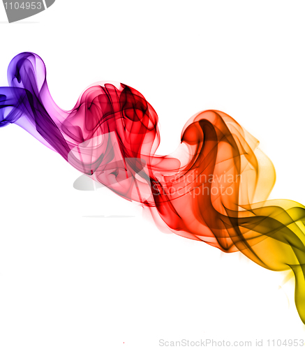 Image of Abstract colored smoke waves