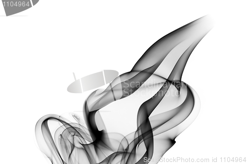 Image of Abstract fume curves over white