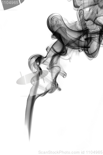 Image of Abstract mysterious Fume shape on the white