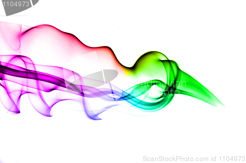 Image of Gradient colored smoke abstract