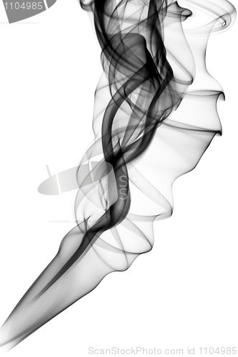 Image of Smoke Abstract curves on white 