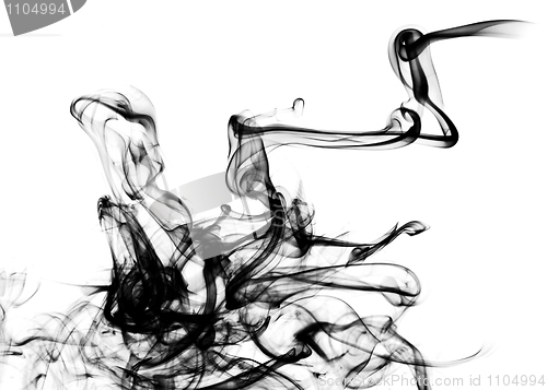 Image of Beautiful Smoke abstract over white