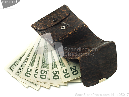 Image of US dollars in wallet