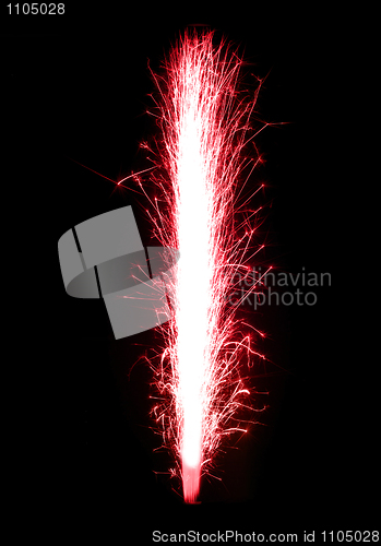 Image of Beautiful Red birthday fireworks