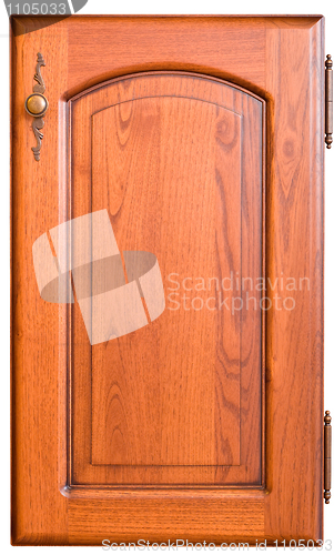 Image of Wooden furniture door with handle