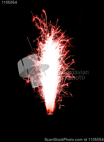 Image of Red birthday fireworks 