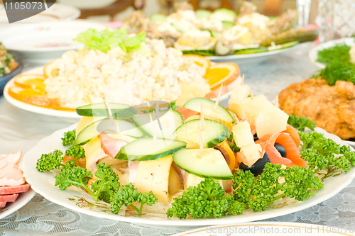 Image of Appetizer. Banquet in the restaurant