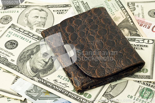 Image of Save the money - old wallet, US dollars 