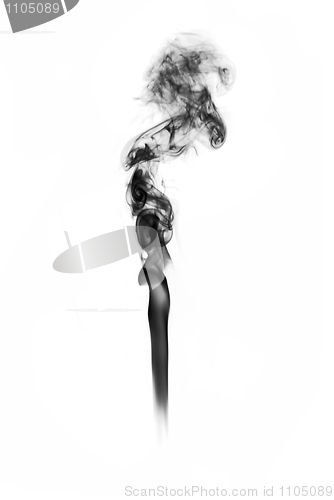 Image of Black smoke shape abstract 