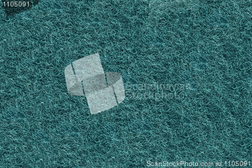 Image of Close-up of Teal synthetic fibrous surface