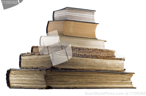 Image of Pyramid pile of old books