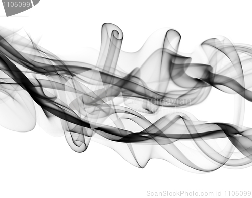 Image of Black Abstract fume shapes