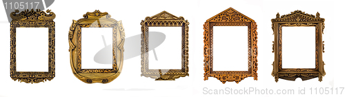 Image of Collage of wooden carved Frames for picture or portrait