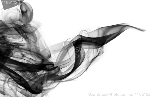 Image of Abstract fume curves over white