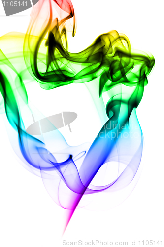 Image of Bright colorful fume abstract shapes 