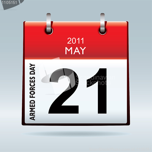 Image of Armed forces day calendar