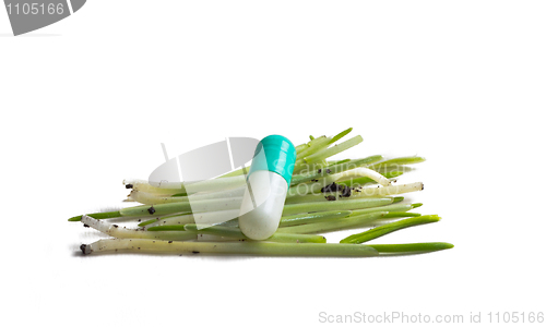 Image of Pill and grass